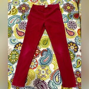 WonderNation Red Jeggings Girls Sz Lg (10-12)
